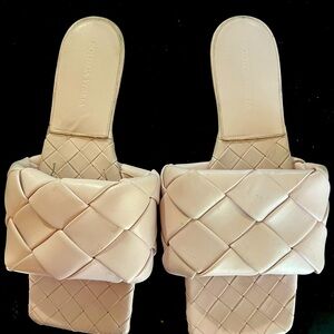 Bottega Veneta Pink Woven Clutch